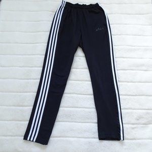 Adidas Athletic Jogging Soft Black Pants Small
